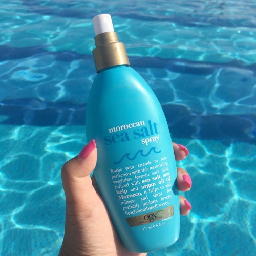 The Ogx Moroccan Sea Salt Spray was a staple item for me while on vacation this summer in Cabo. 