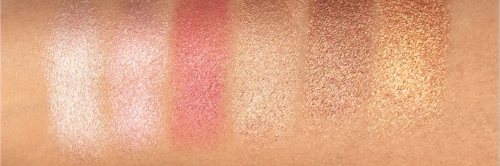 L to R: Celestial, Blossom, Berry, Gold Dust, Gilded, Candlelight