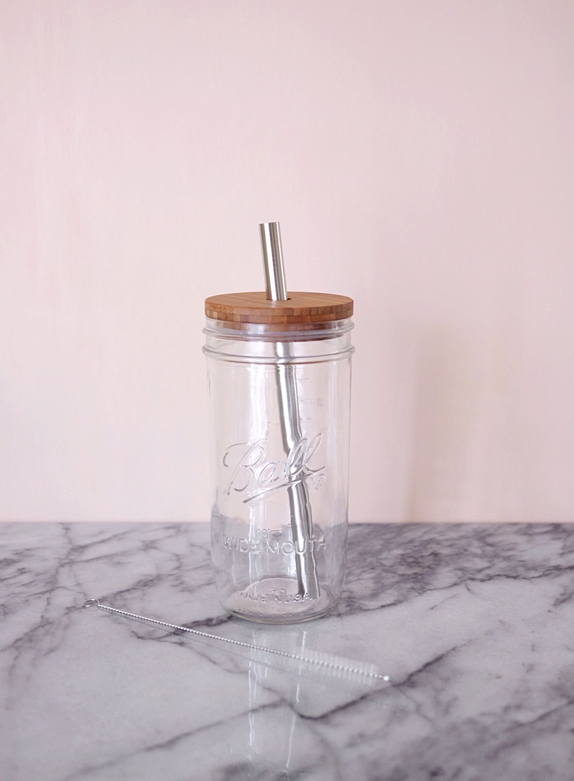 Bamboo Lid for Mason Jar with Straw Hole Standard