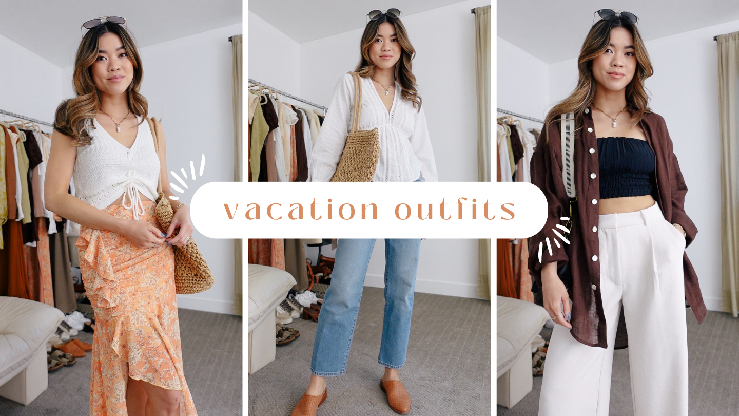 12 SPRING VACATION OUTFIT IDEAS  spring lookbook, beach outfits