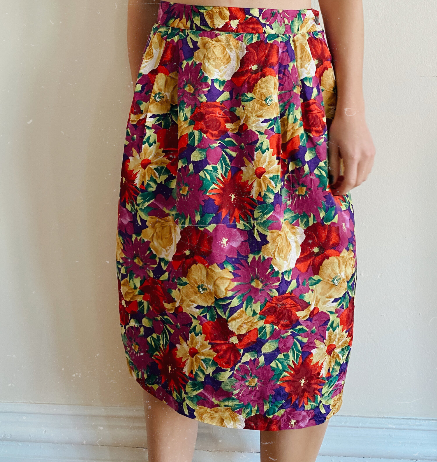 Silk Floral Skirt — Explore Designs