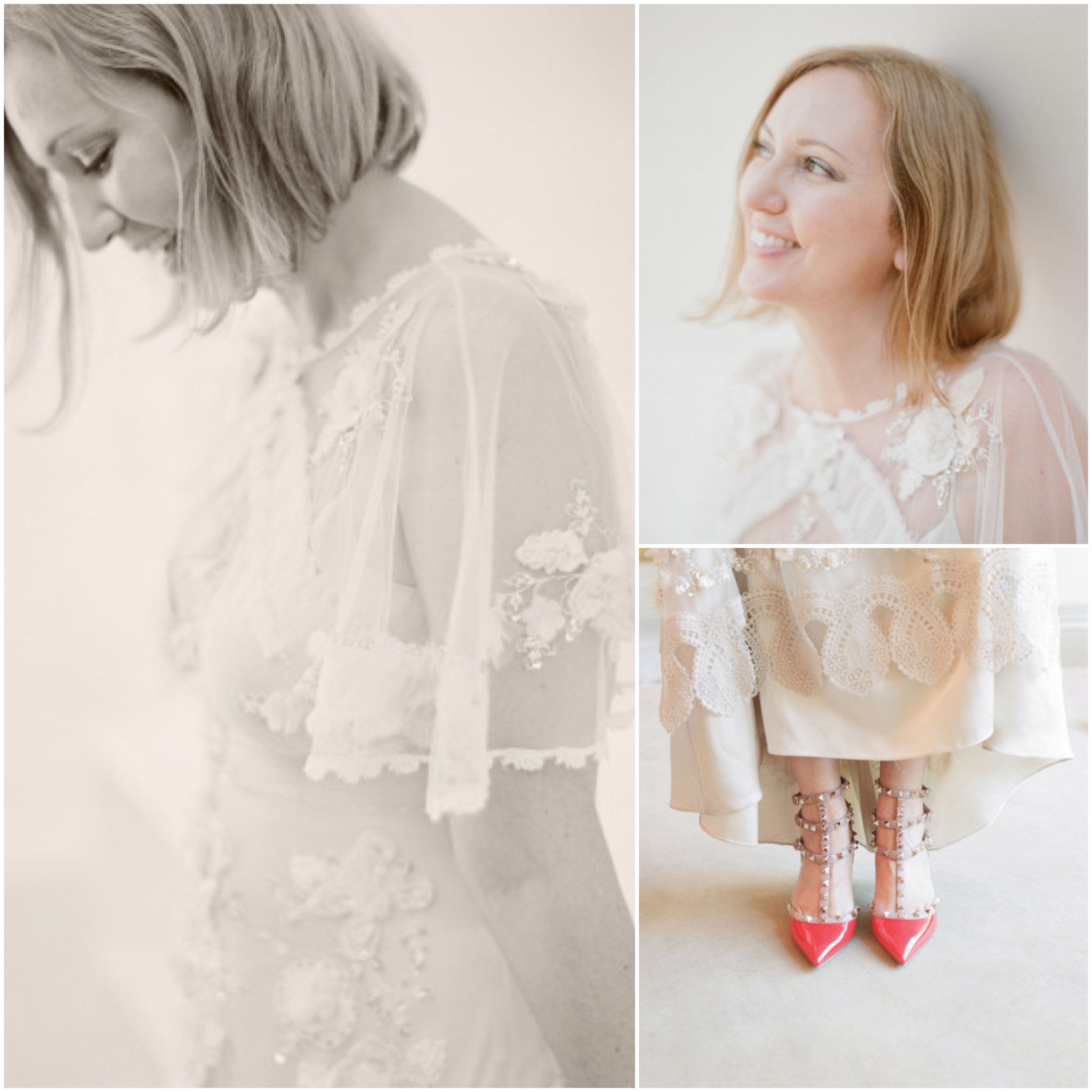Images from Claire Pettibone's feature on Style Me Pretty