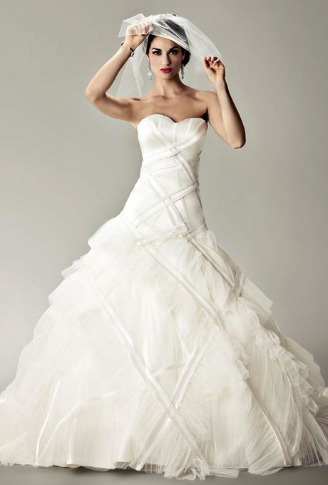 The Bardot gown by Matthew Christopher - one of my favorites at Little White Dress!
