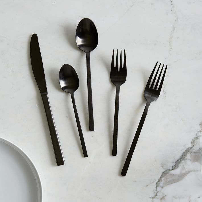 Black utensil set by west elm - HOME GIFT IDEAS - THE ULTIMATE GIFT LIST FOR MODERN MEN
