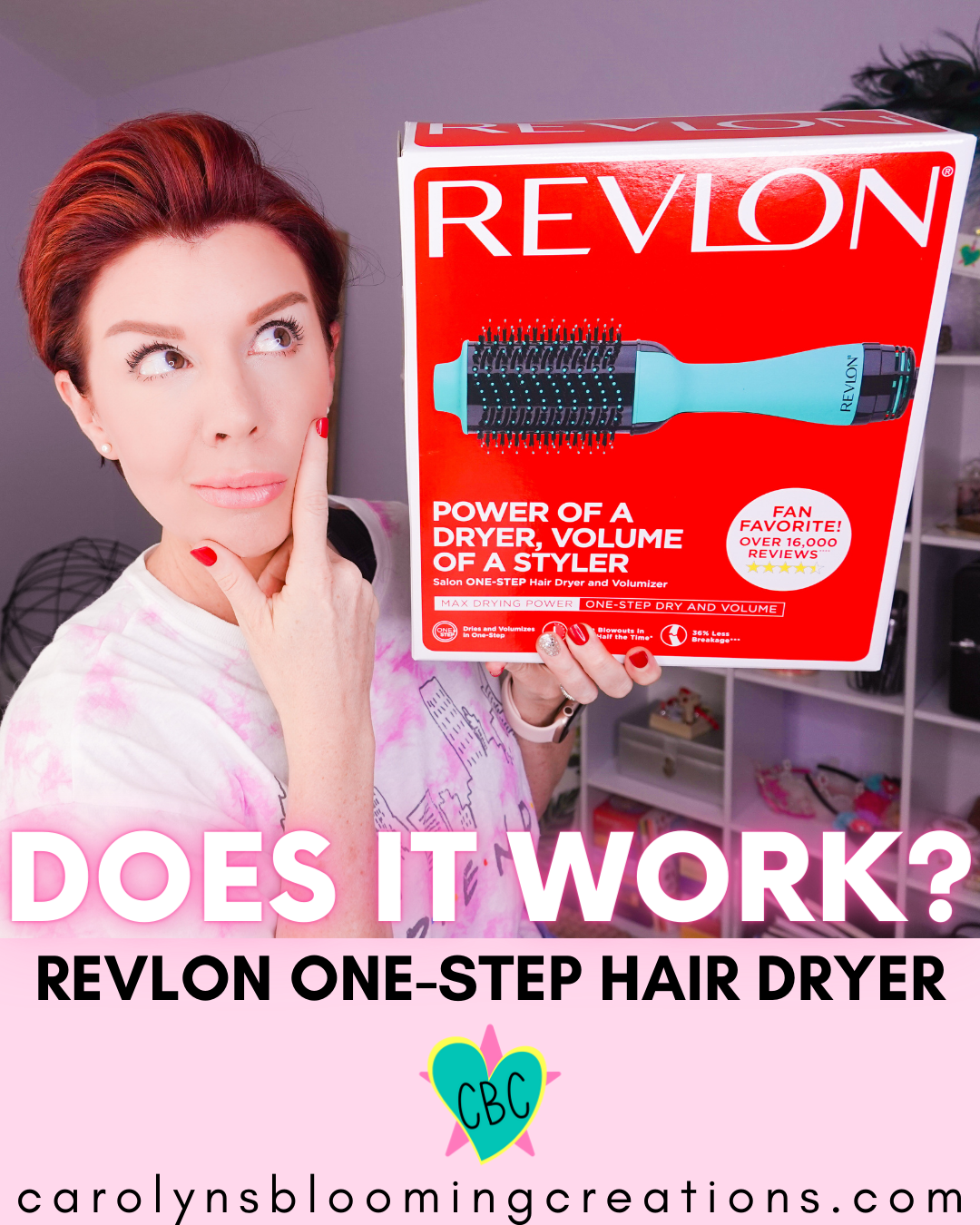 My Review of the Revlon One Step Hair Dryer and Volumizer Review + Tutorial  for a Pixie Cut — DIY Home Improvements Carolyn's Blooming Creations