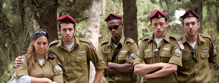 Photo of Israeli soldiers taken by Heather's friend Brian Mosoff, http://brianmosoff.com