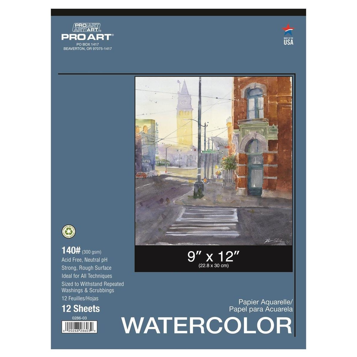 Watercolor Pads, 9 x 12, Pack of 2 (60 sheets)