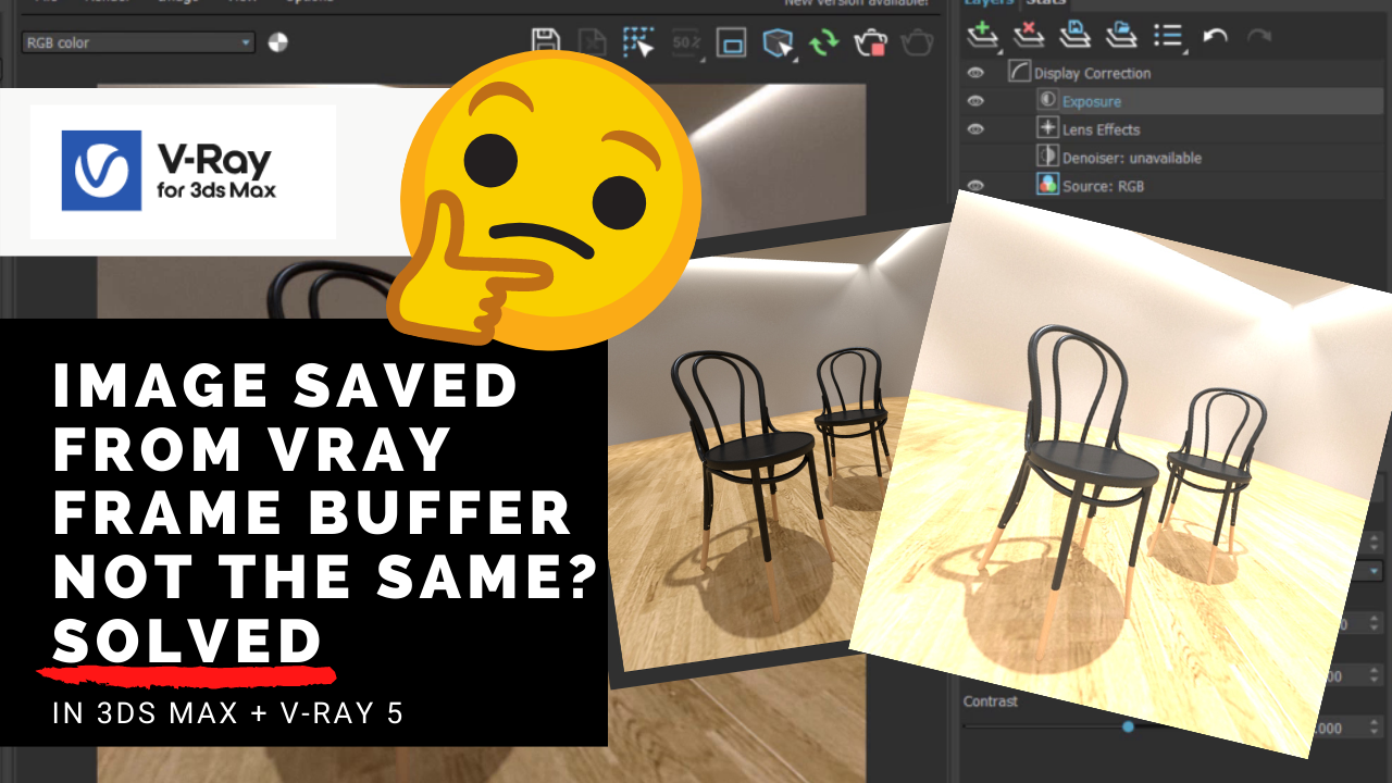 Image saved from V-Ray Frame Buffer not the same — Luxury Visuals