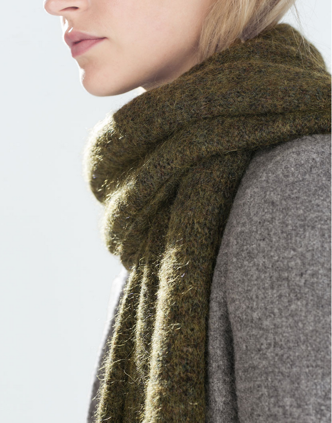 Zara wool-blend scarf- $39.90