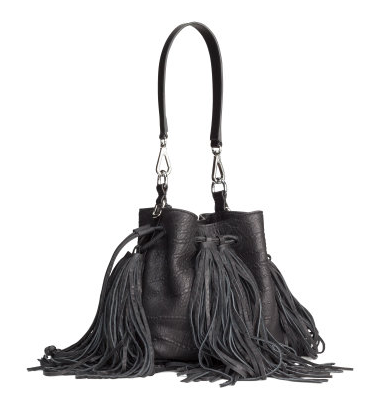 Leather fringe bag- $75
