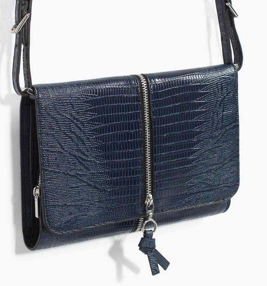 Zara vegan leather mesesnger bag- $79.90