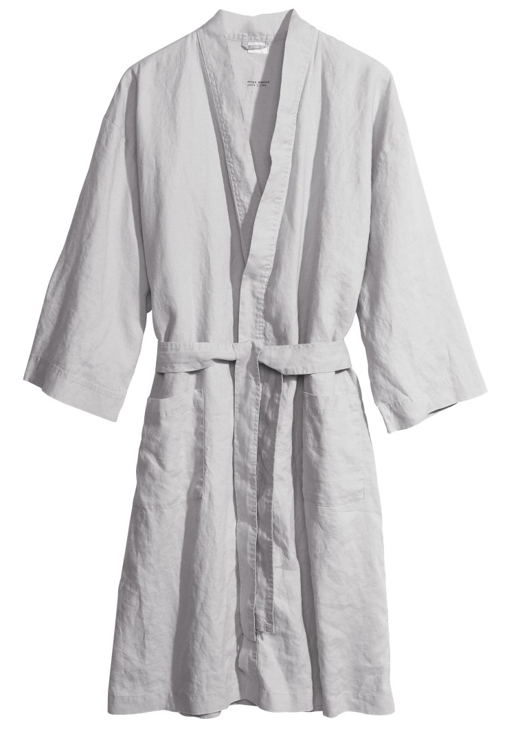 Linen robe via H&M- $34.95