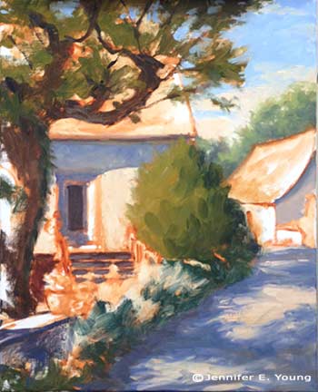 Southern France painting by Jennifer E Young