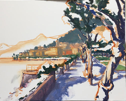 Lake Como painting demo by Jennifer Young
