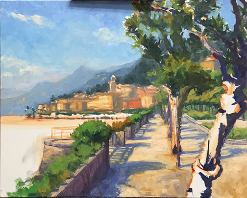 Lake Como painting demo by Jennifer Young
