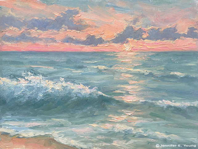 Plein Air painting of the Outer Banks, NC ©Jennifer E Young, All rights reserved