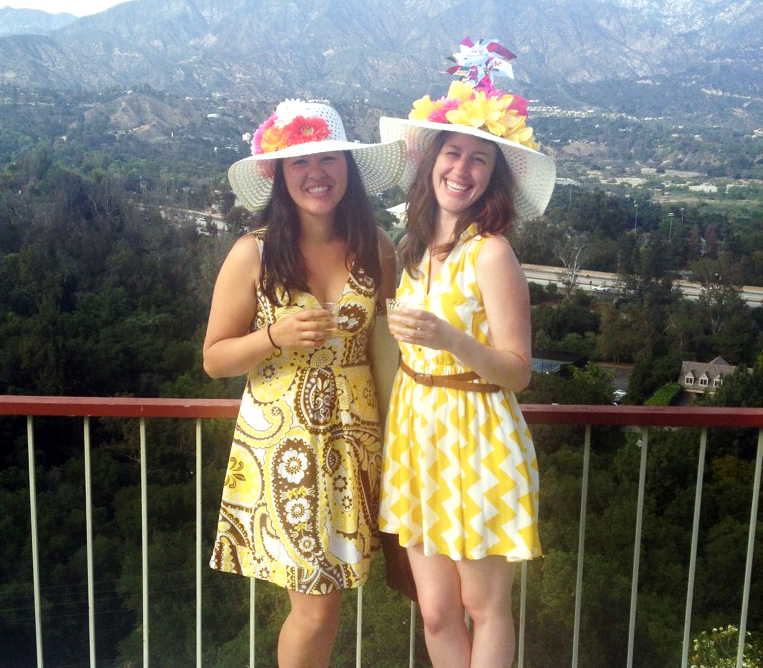 My friend, Kim, & I at a fancy Kentucky Derby party a few weekends ago. Ridiculous hats were the best part.