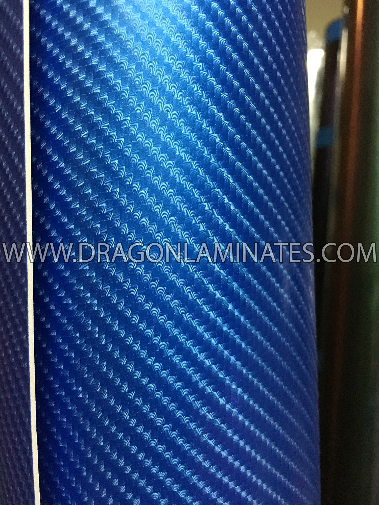 Blue Carbon Fiber Vinyl Wrap 4d Dragon Laminates