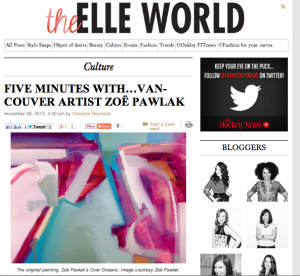 Elle Canada, PR, vancouver, agency, Burrit Bros., rugs, media relations