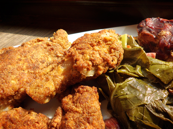 Fried Chicken | Collard Greens with Smoked Turkey Necks