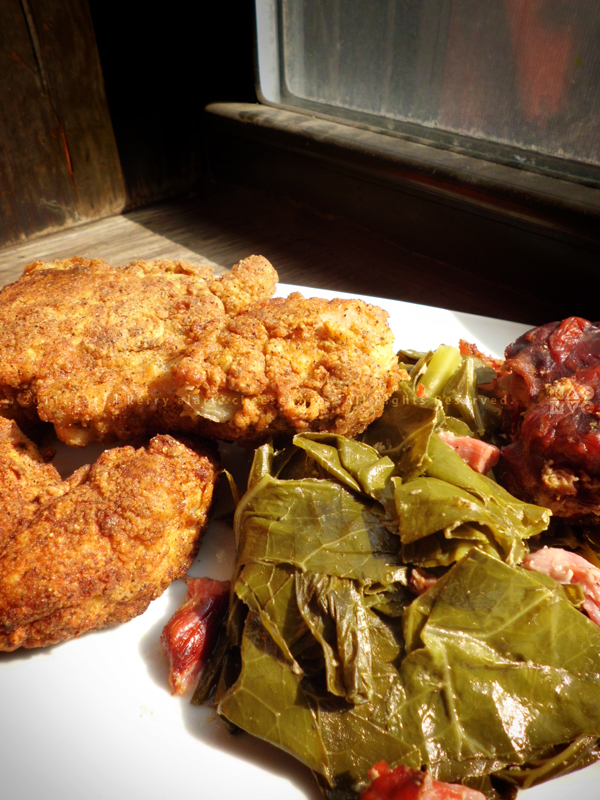 Fried Chicken | Collard Greens with Smoked Turkey Necks