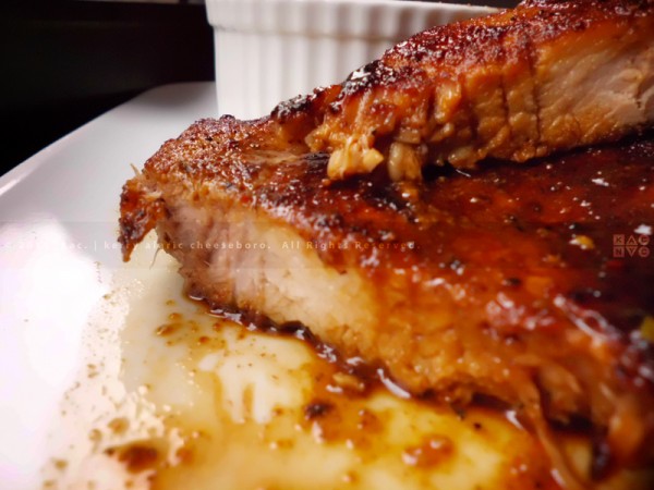 Mustard & Brown Sugar-Grilled Pork Chop