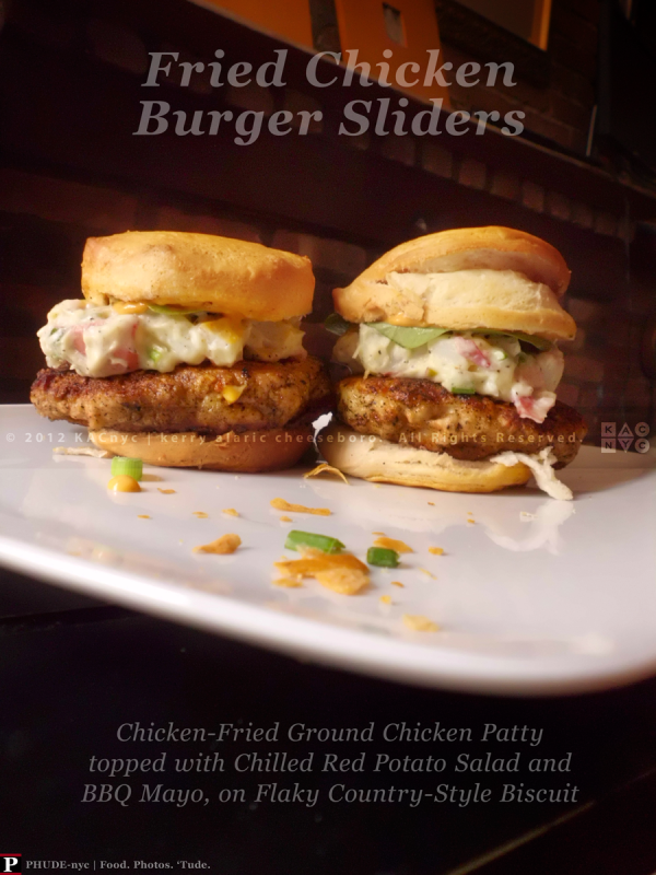 Fried Chicken Burger Sliders
