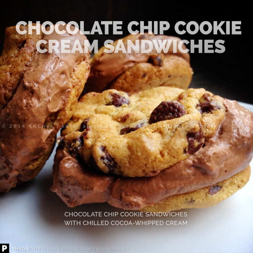 Chocolate Chip Cookie Cream Sandwich