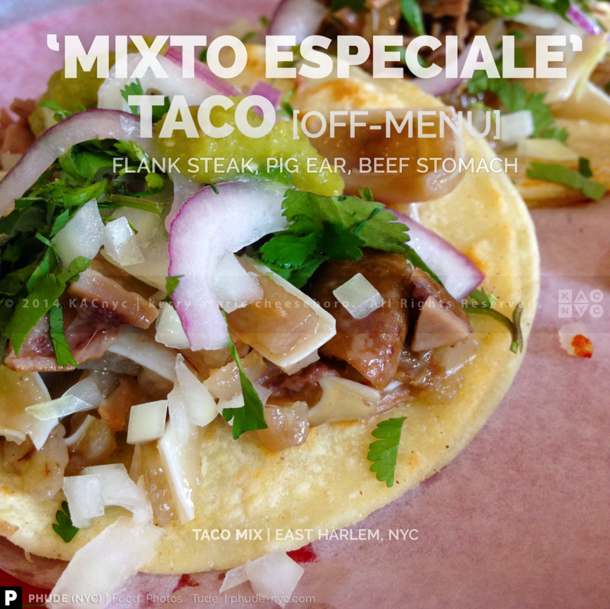 'Mixto Especiale' Taco at Taco Mix