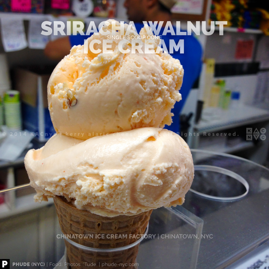 Sriracha Walnut Ice Cream
