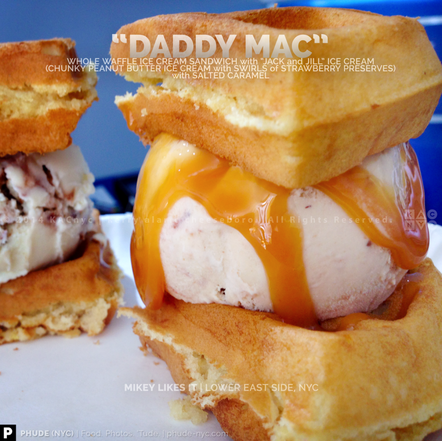 Daddy Mac Waffle Ice Cream Sandwich