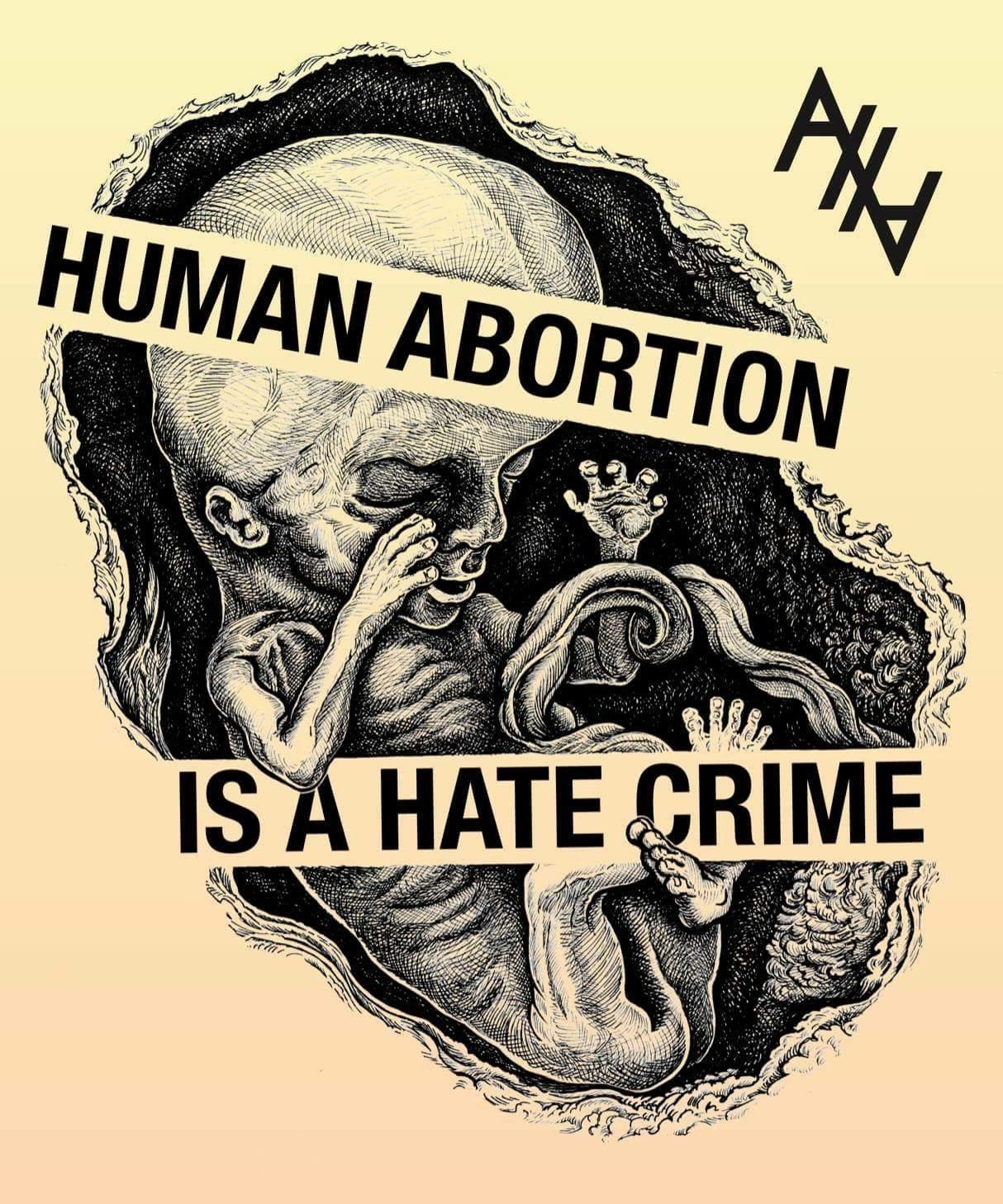 Image result for ABORTION IS A CRIME BANNER