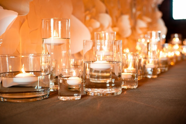 Candles and Paper Flowers via Leslie Reese