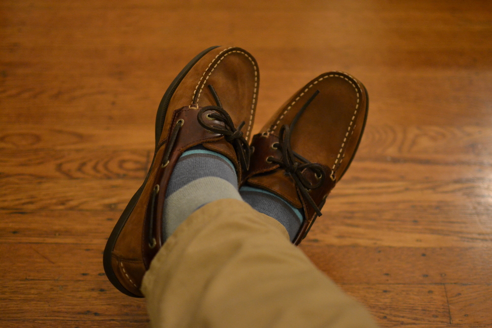 socks with sperry boat shoes