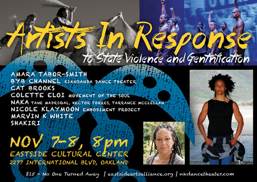 Artists in Response to State Violence & Gentrification: Cat Brooks Monologue re Natasha McKenna @ Eastside Arts Alliance | Oakland | California | United States