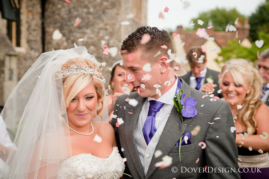 Confetti - Howfield Manor Wedding Photography