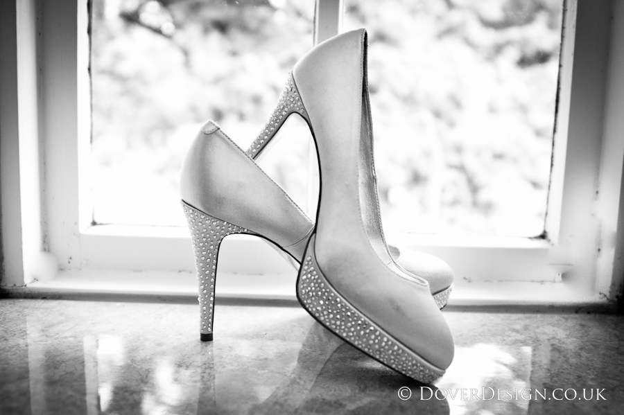 Wedding Shoes - Howfield Manor Wedding Photography