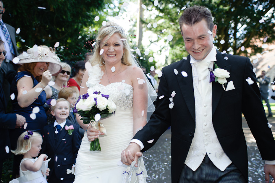 Confetti - I love confetti - Rowhill Grange Wedding Photogapher