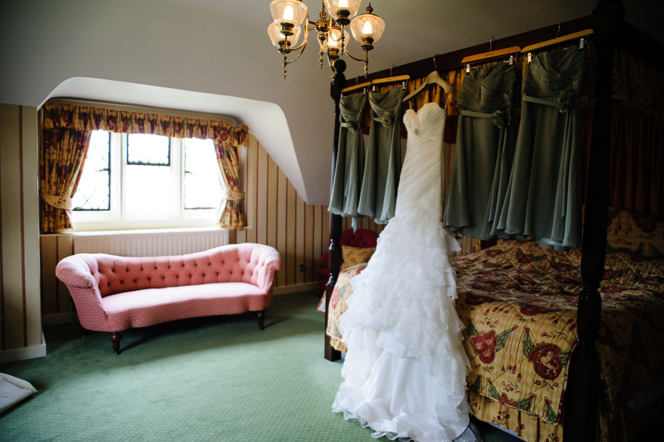Eastwell Manor wedding photography - wedding dress