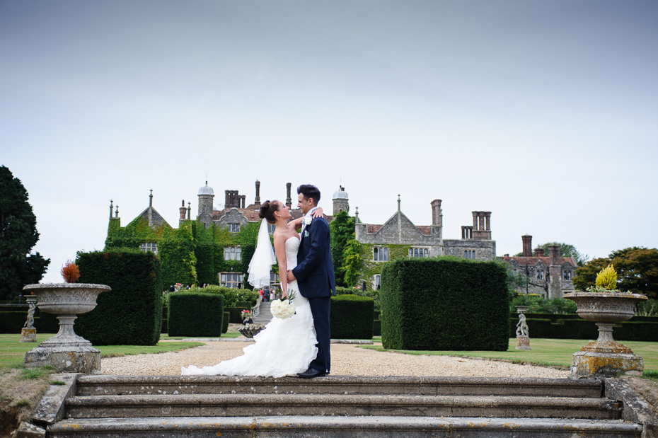 Bride and Groom at Eastwell Manor Wedding Venue
