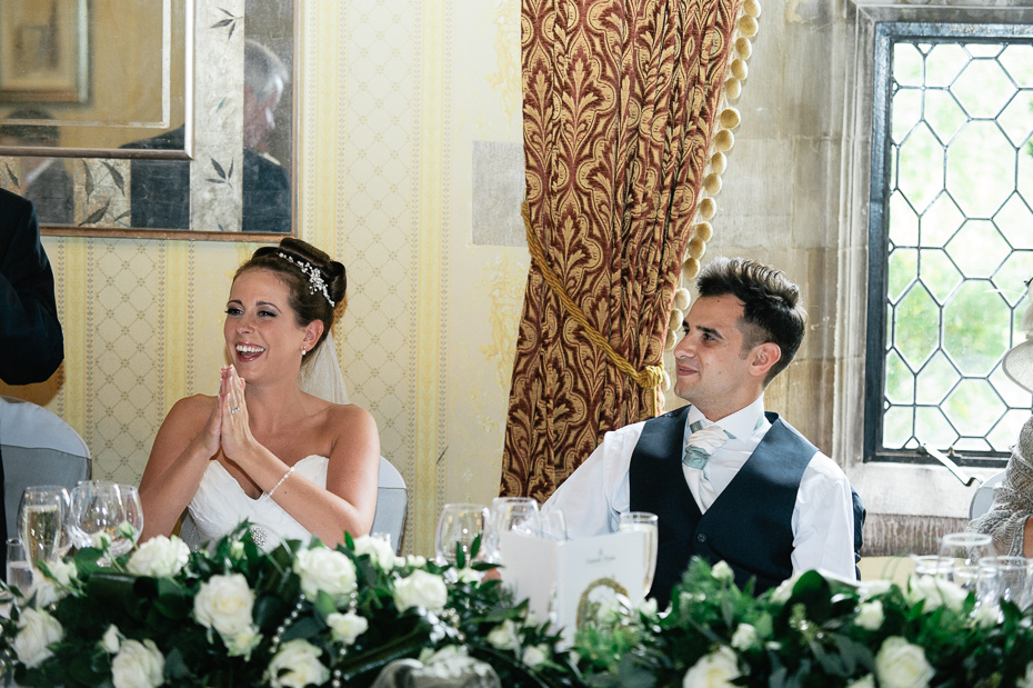 Wedding Speeches at Eastwell Manor - Kent Wedding Photography