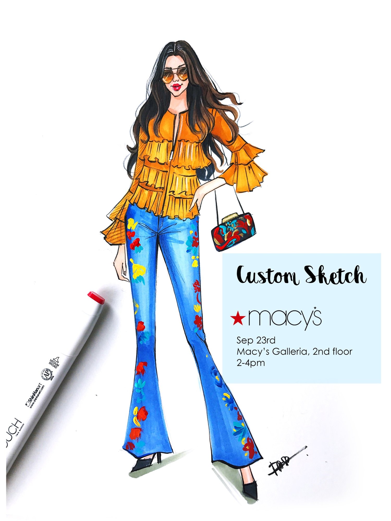 Live Sketch at Macy's Fall Fashion Event — Fashion and Beauty
