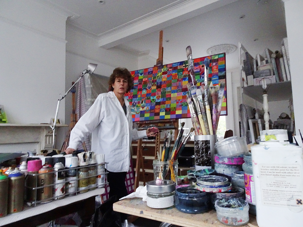 Lucy Ash in her studio