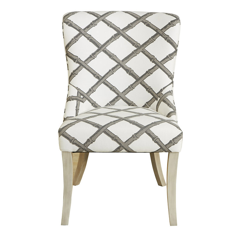 Mayfair Upholstered Dining Chair Bamboo Lattice Florence