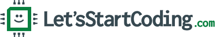 "Let's Start Coding" icon