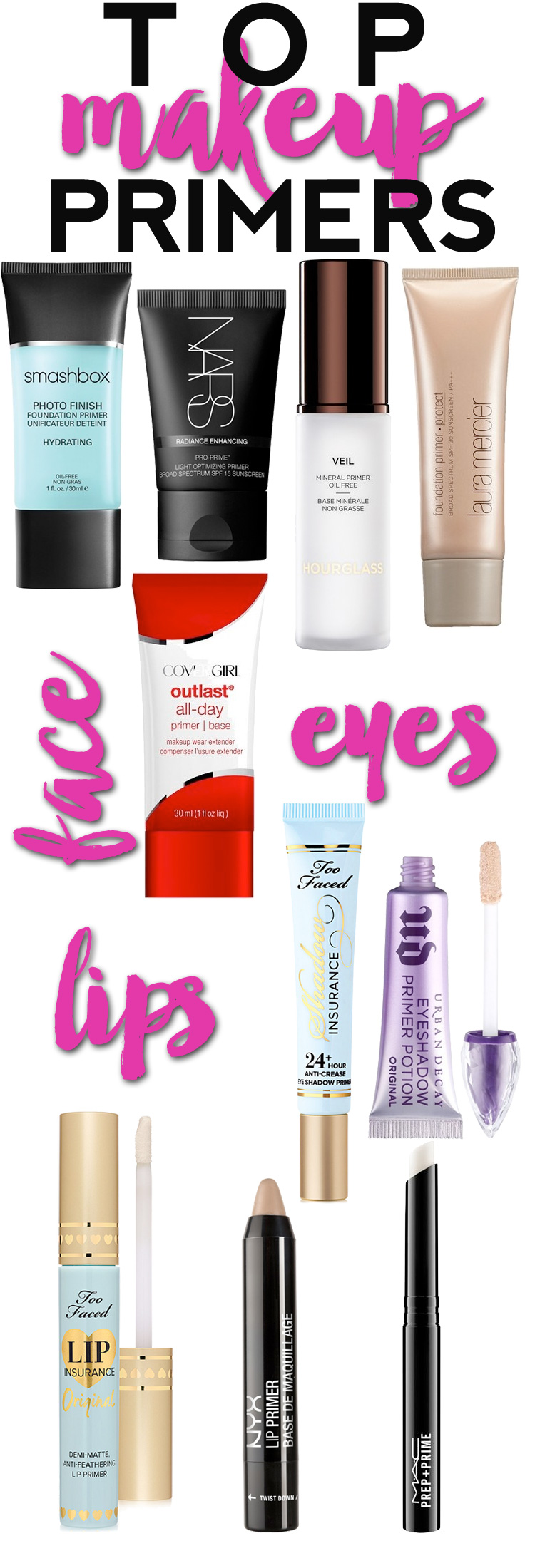 Top Face, Lip & Primers. Beautiful Makeup Search