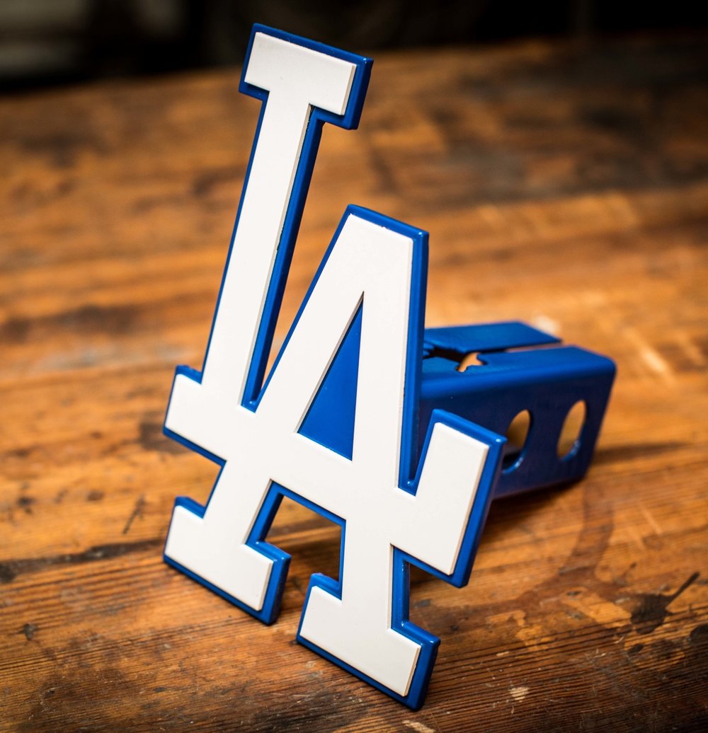 Plastic Los Angeles Dodgers Trailer Hitch Cover 