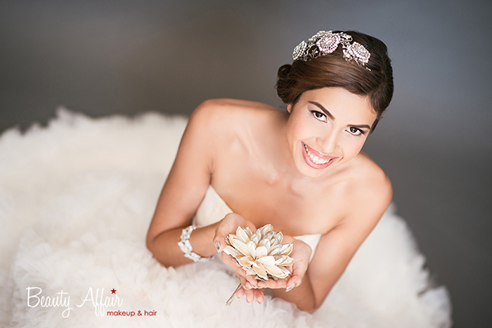 elegant gorgeous Bridal makeup and hair by Beauty Affair - Agne Skaringa