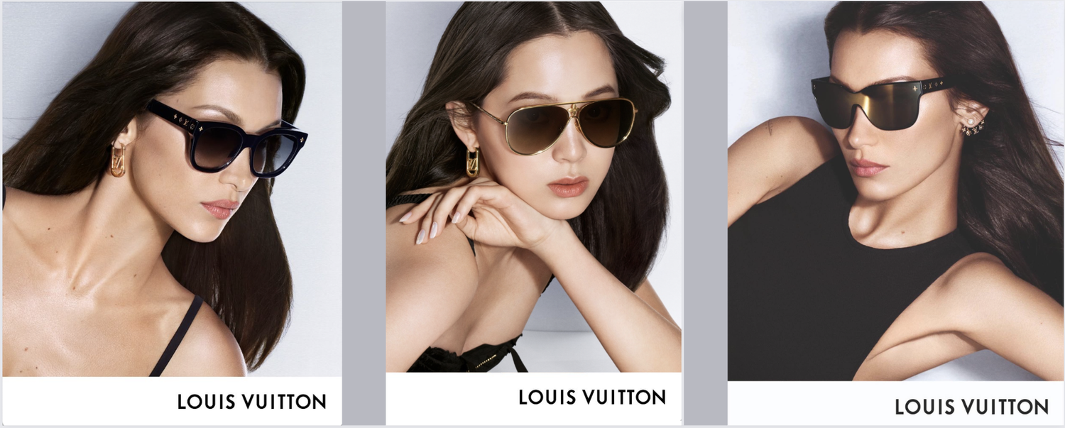 Bella Hadid, Ouyang Nana in Louis Vuitton 2023 Sunglasses — Anne