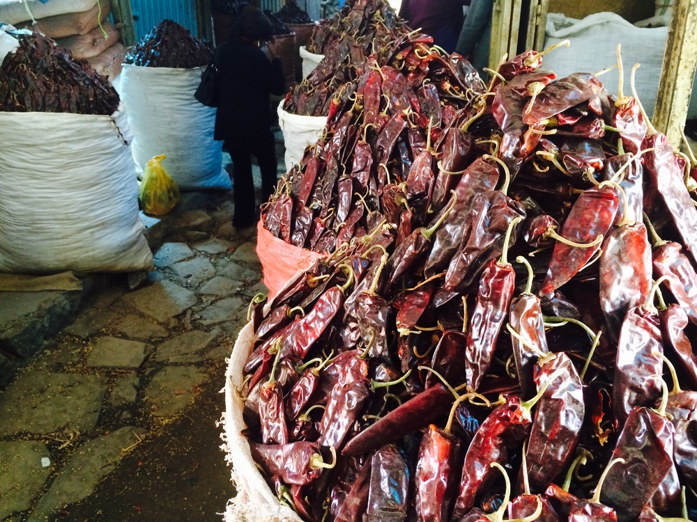 Berbere Peppers at Shola Market
